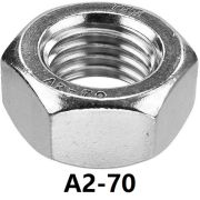 Гайка DIN 934 М8 нержавеющая А2-70 (500)